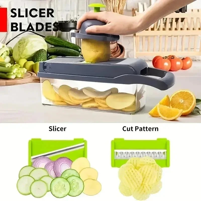 14/16 in 1 Multifunctional Vegetable Chopper / Vegetable Slicer