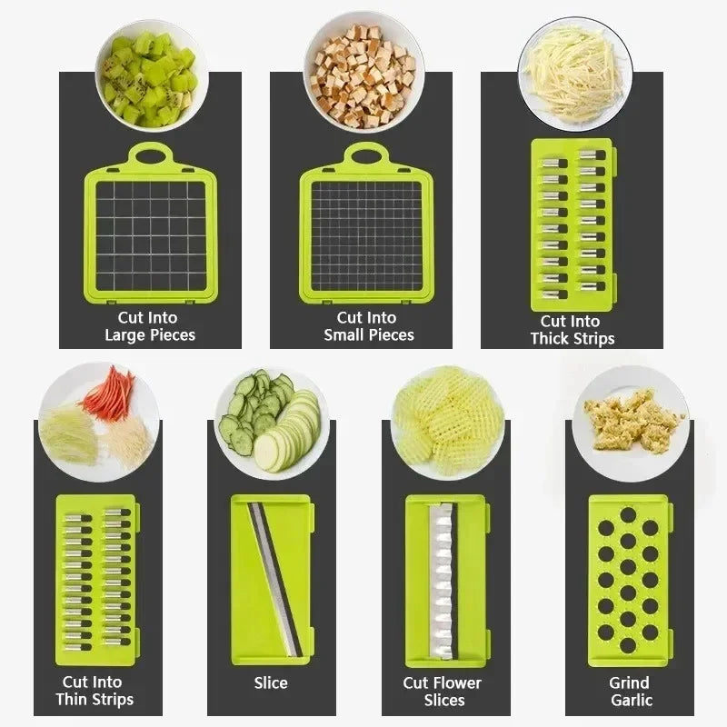 14/16 in 1 Multifunctional Vegetable Chopper / Vegetable Slicer