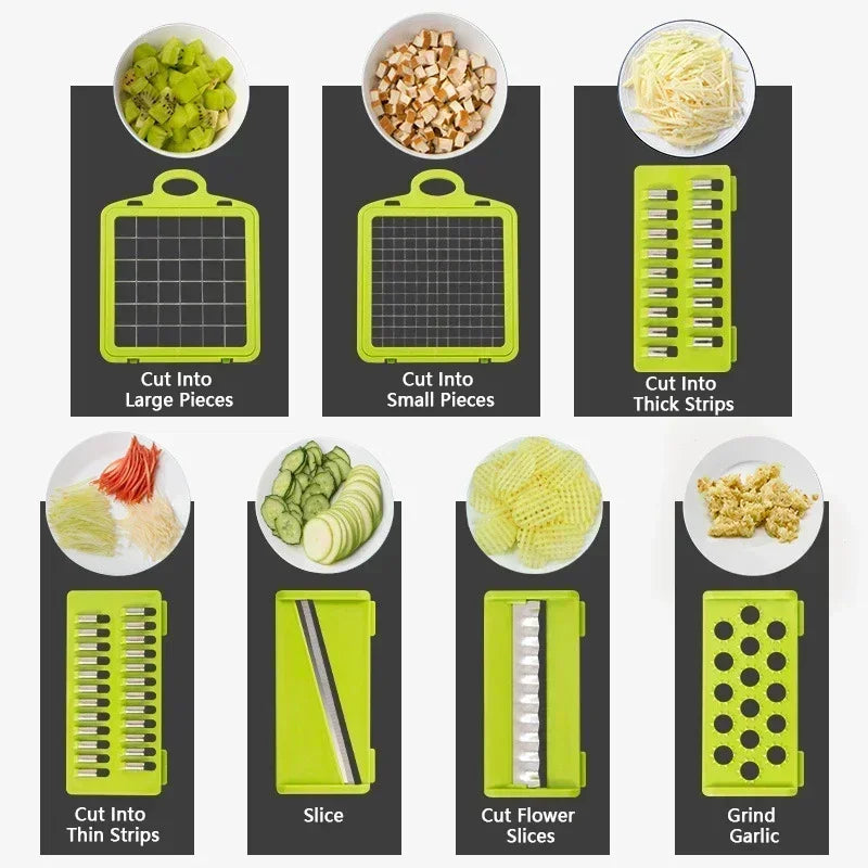 14/16 in 1 Multifunctional Vegetable Chopper / Vegetable Slicer